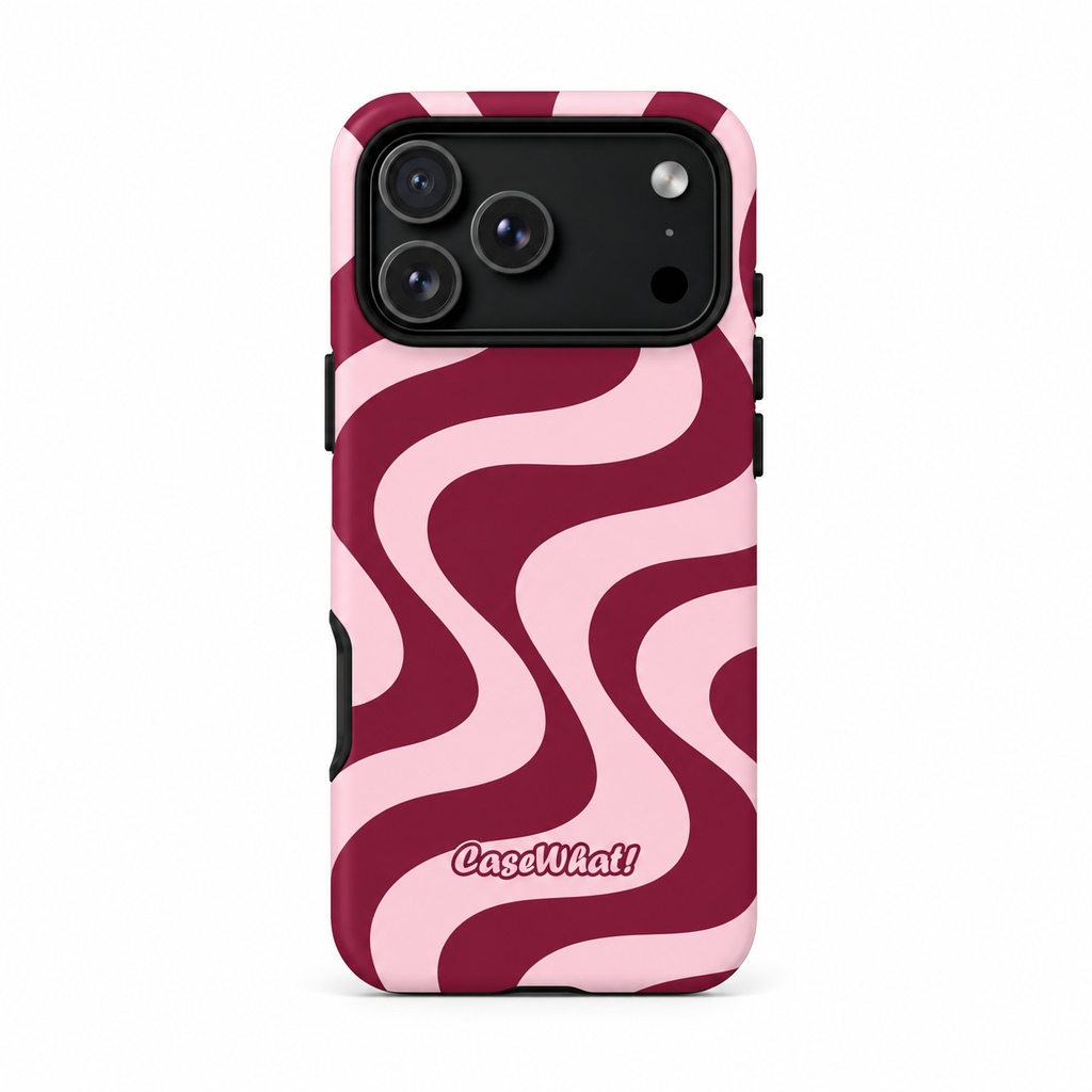 Burgundy Swirl Premium Phone Case