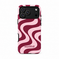 Burgundy Swirl Premium Phone Case