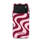 Burgundy Swirl Premium Phone Case