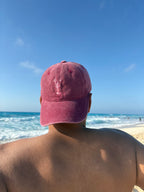 Lobster Energy Burgundy Washed Cap