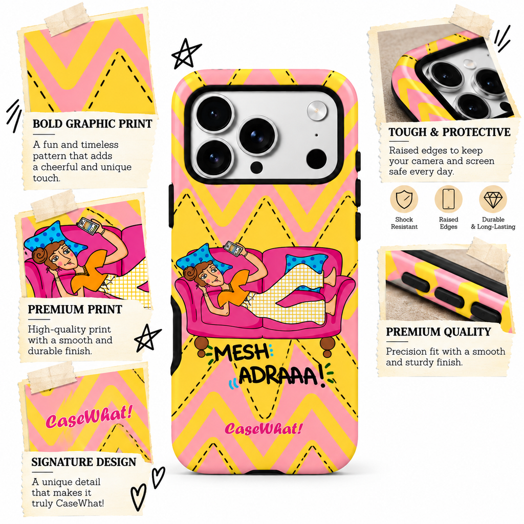 Lazy Girl “Mesh Adraa” Yellow Premium Phone Case