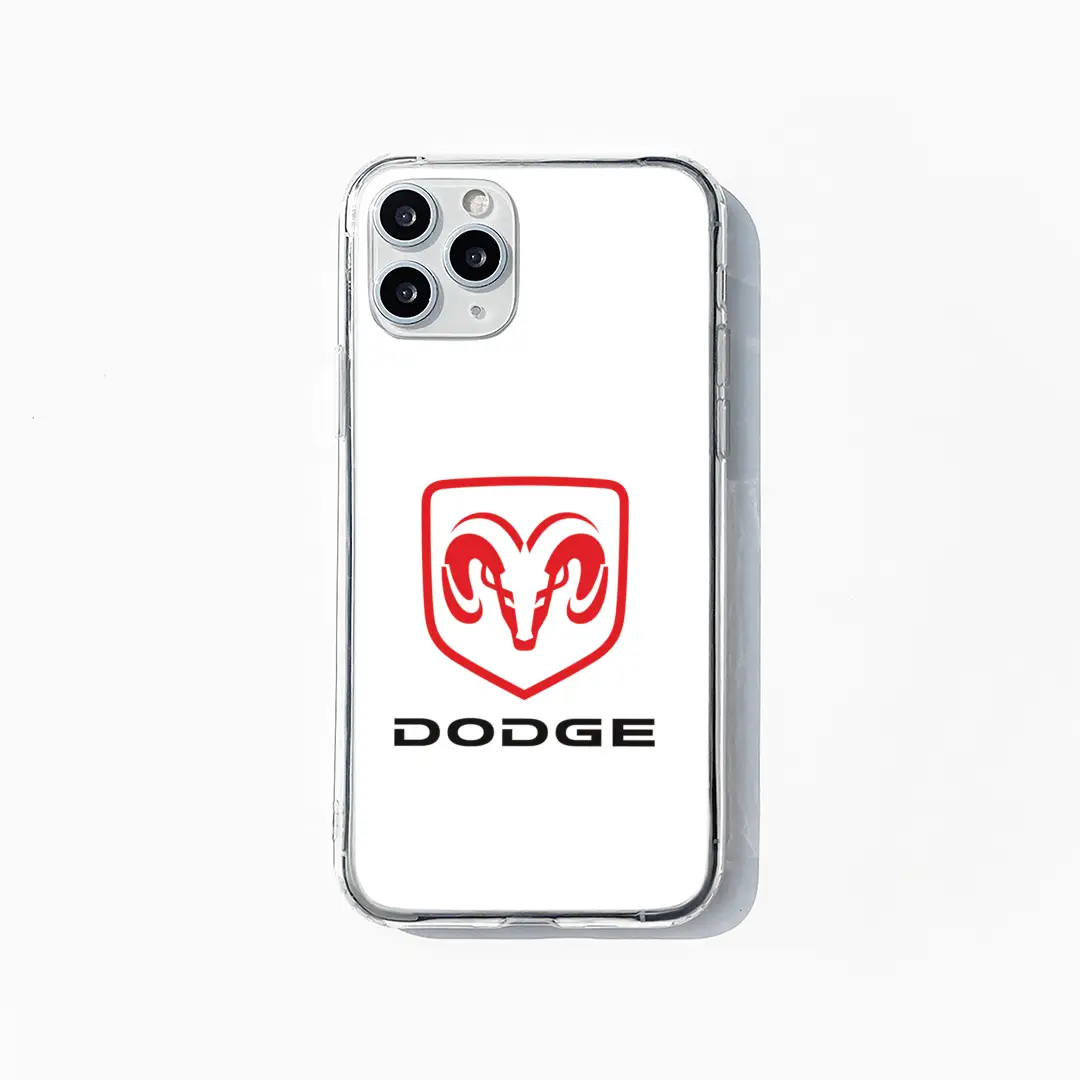 Dodge White Car Mobile Case