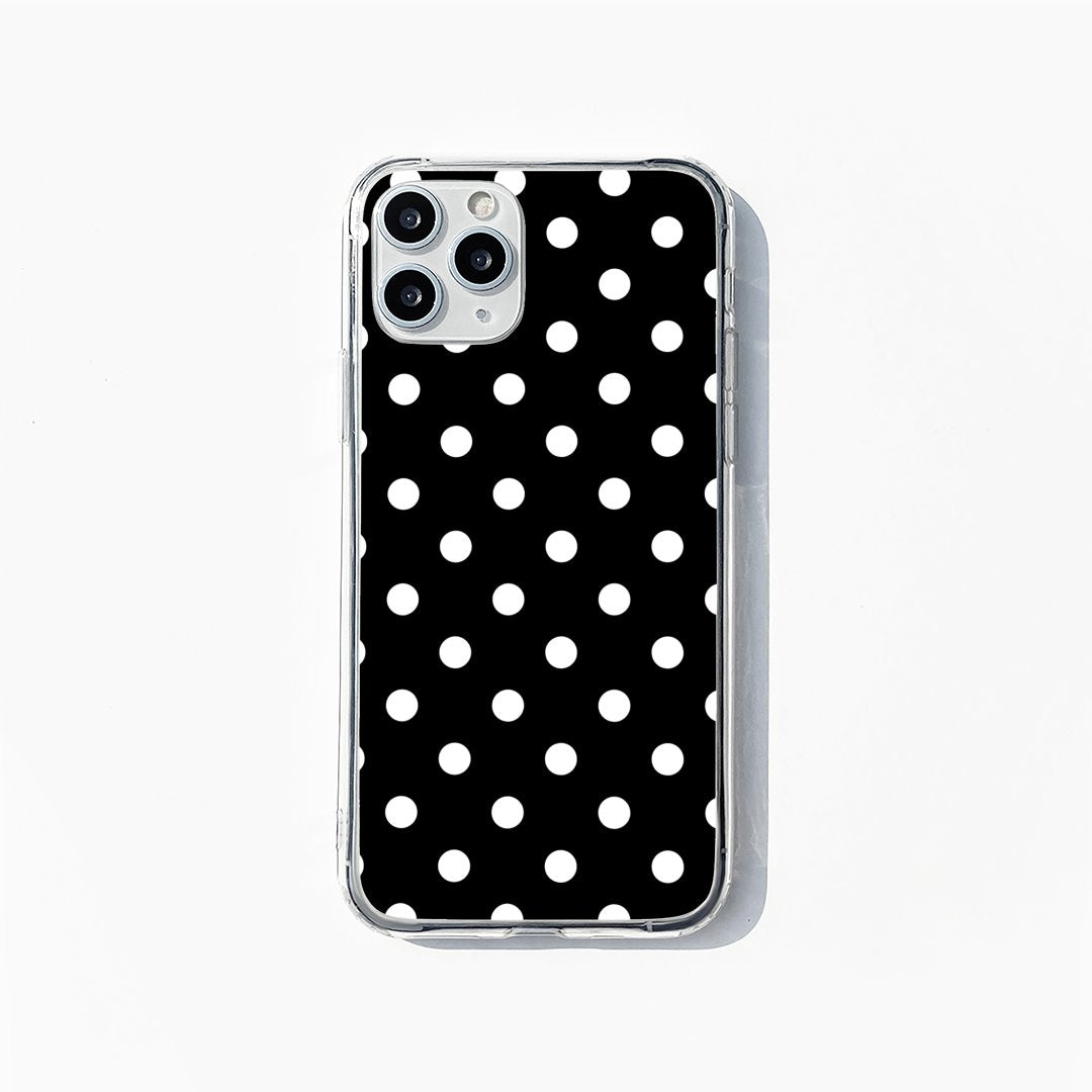 Black & White Polka Dots Mobile Case