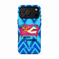 Lazy Girl “Mesh Adraa” Blue Premium Phone Case