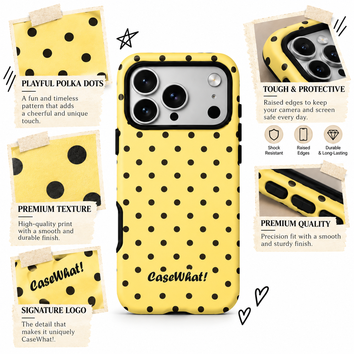 Buttercream Polka Dots Premium Phone Case