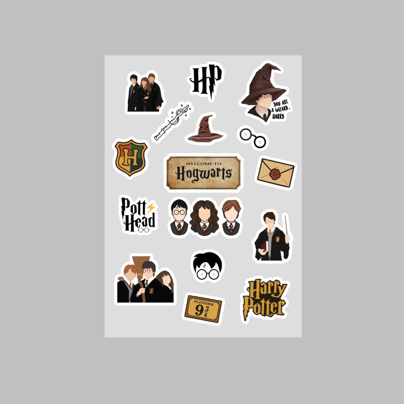 Harry Potter Stickers A4 Paper Bundle