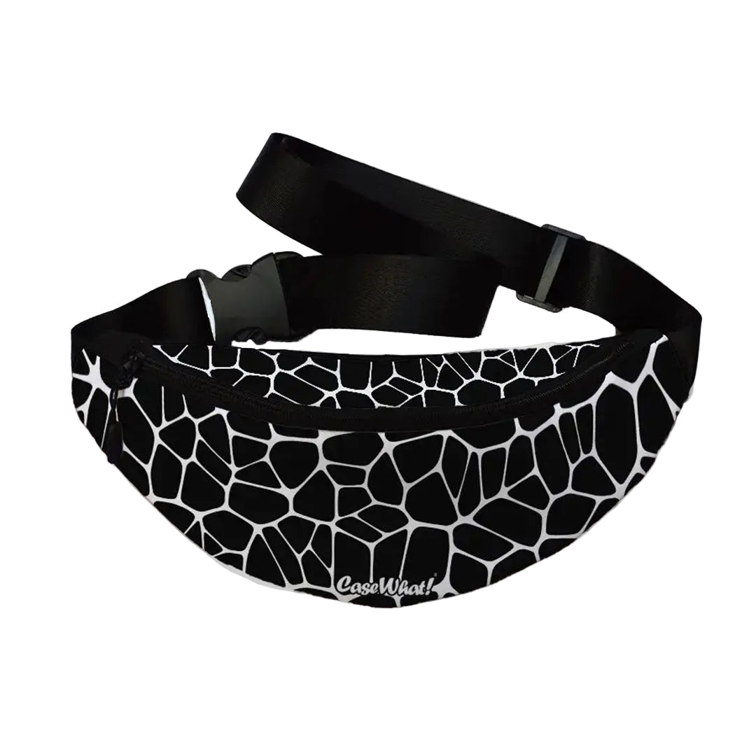 Black Mosaic Fanny Pack