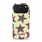 Yellow & Pink Leopard Star Premium Phone Case
