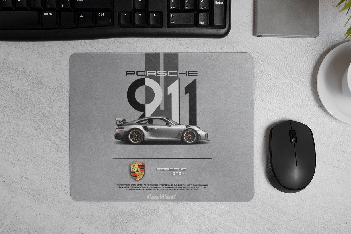Porsche 911 Grey Mouse Pad
