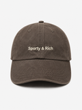 Sporty & Rich Brown Washed Cap
