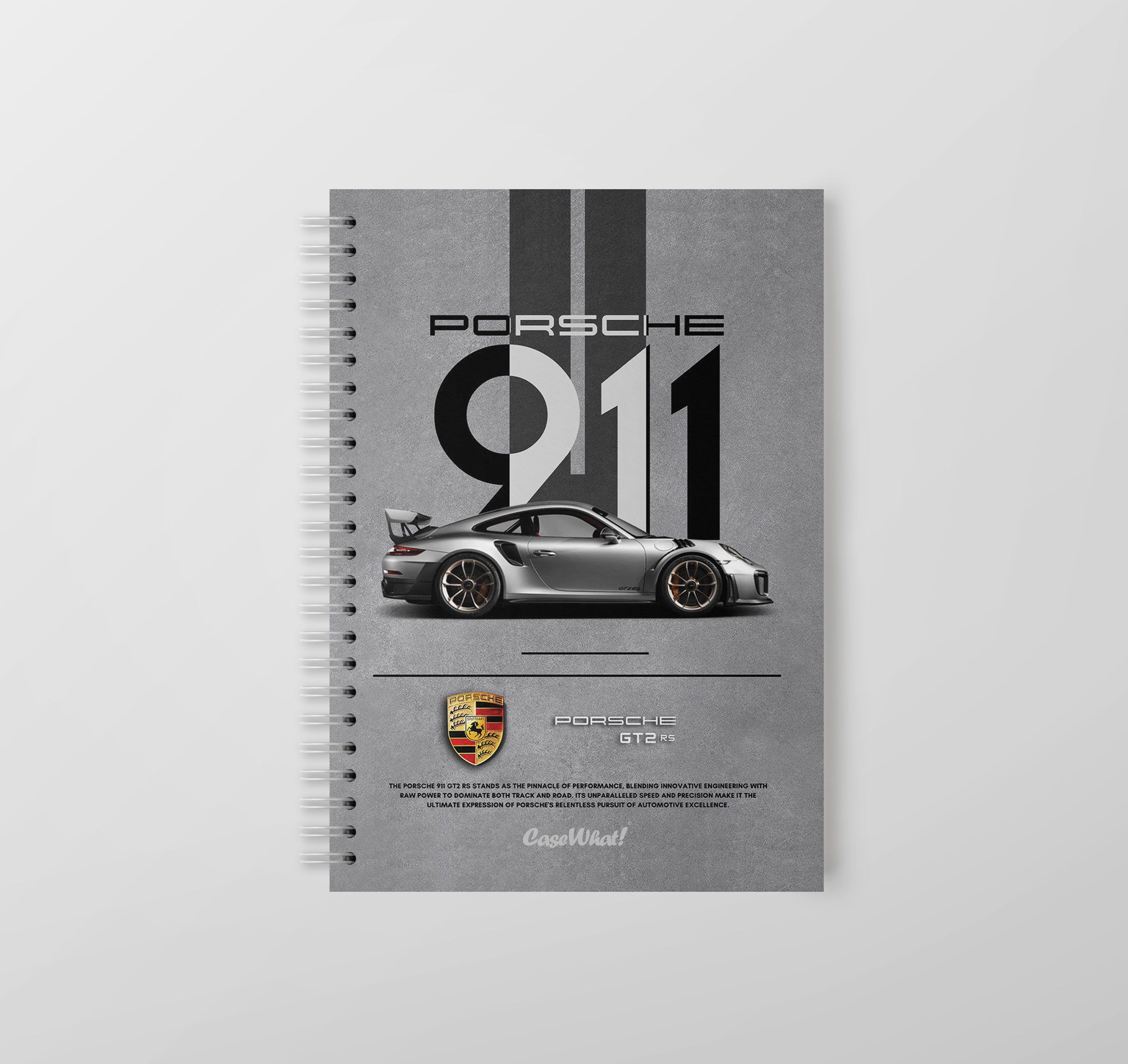 Porsche 911 Grey Notebook