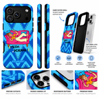 Lazy Girl “Mesh Adraa” Blue Premium Phone Case