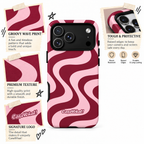 Burgundy Swirl Premium Phone Case