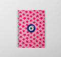 Pink Starry Evil Eye Notebook