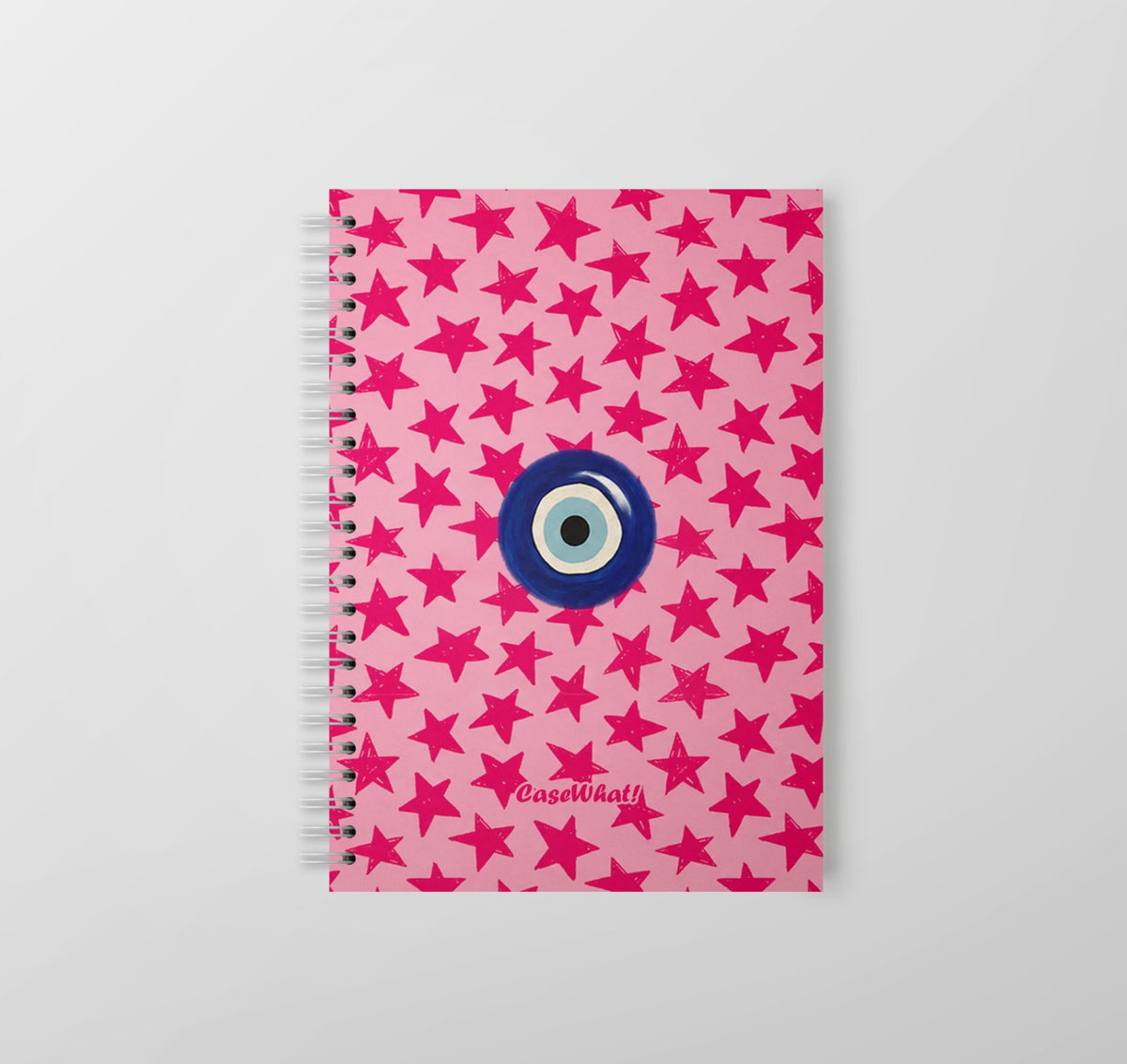 Pink Starry Evil Eye Notebook