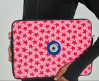 Pink Starry Evil Eye Laptop Sleeve