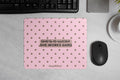 She Works Hard Mouse Pad