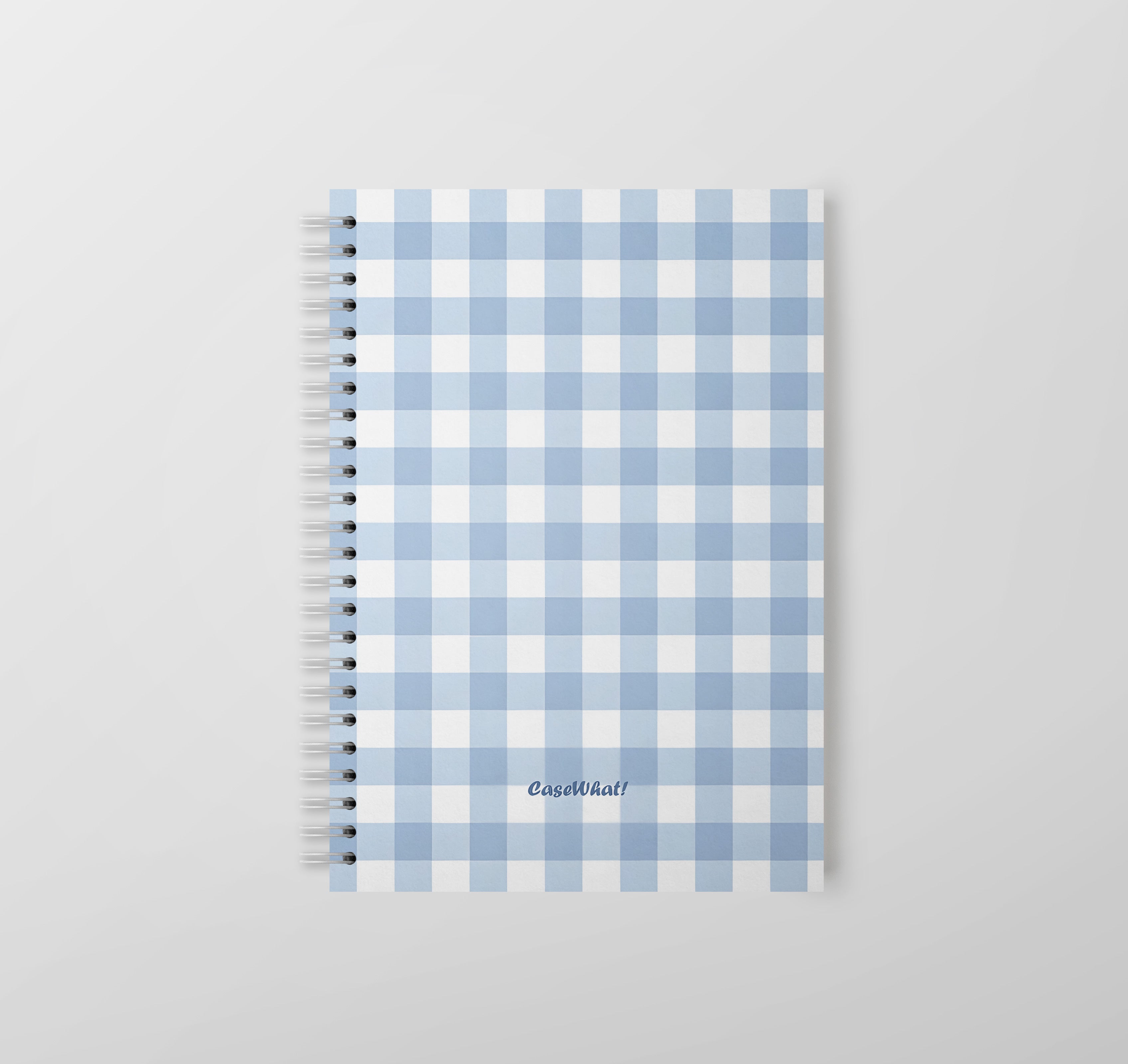 Sky Gingham Notebook