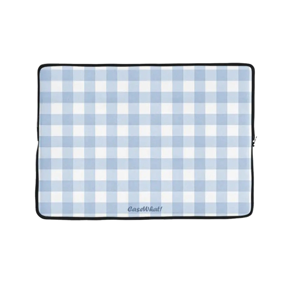 Sky Gingham Laptop Sleeve