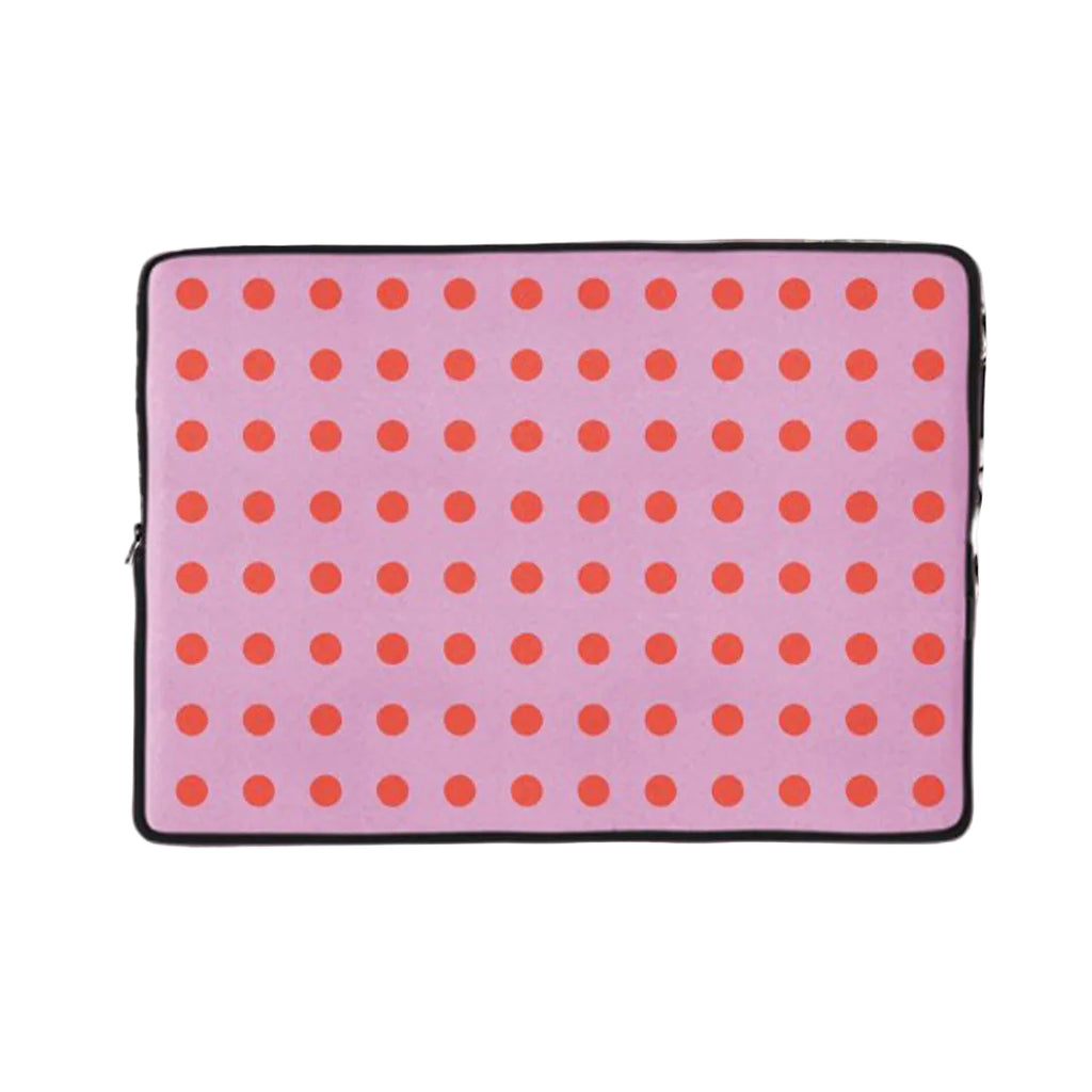 Rosy Polka Dots Laptop Sleeve
