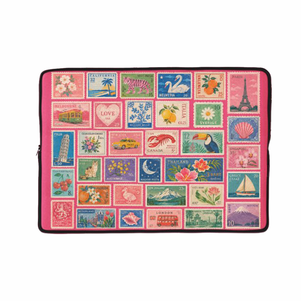 World Stamps Laptop Sleeve