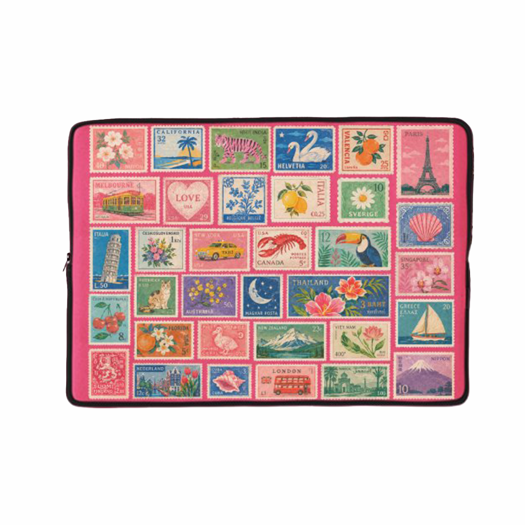 World Stamps Laptop Sleeve