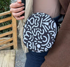 Black&White Doodles Mini Cross Bag