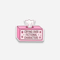 Crying Over Fictional Characters Sticker