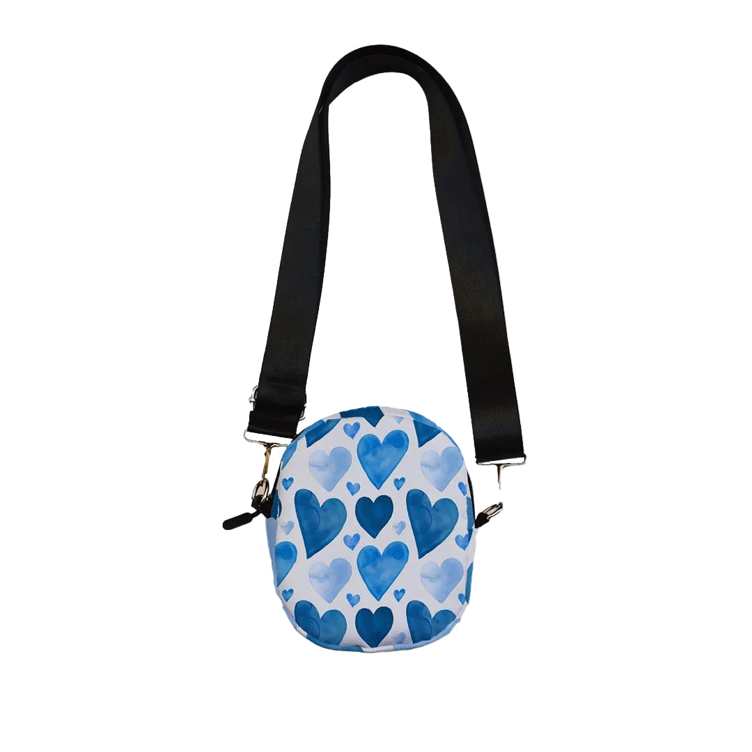 Blue Heart Mini Cross Bag