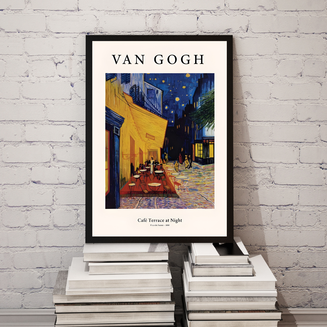 Café Terrace at Night By Van Gogh Frame