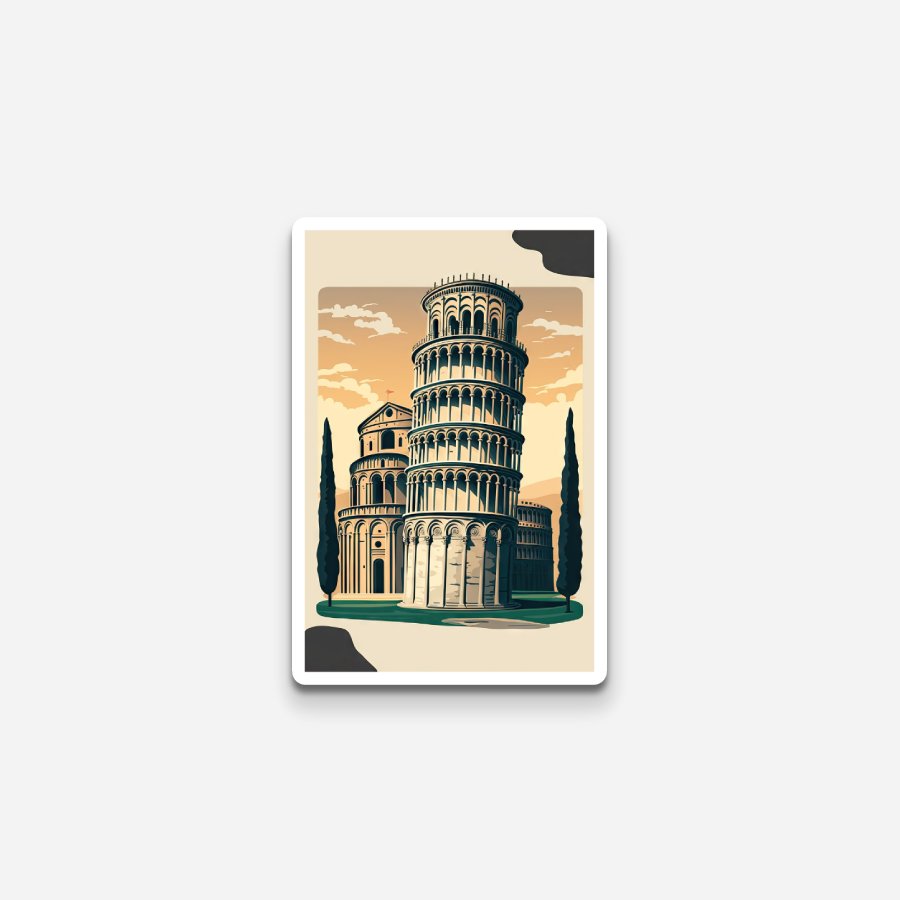 Iconic Pisa 2 Sticker
