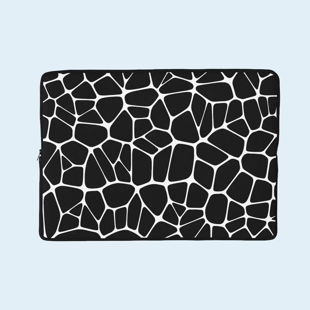 Black Mosaic Laptop Sleeve