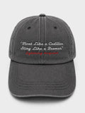 Lightning McQueen Iconic Quote Dark Grey Washed Cap