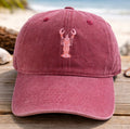 Lobster Energy Burgundy Washed Cap