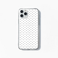 White & Black Polka Dots Mobile Case