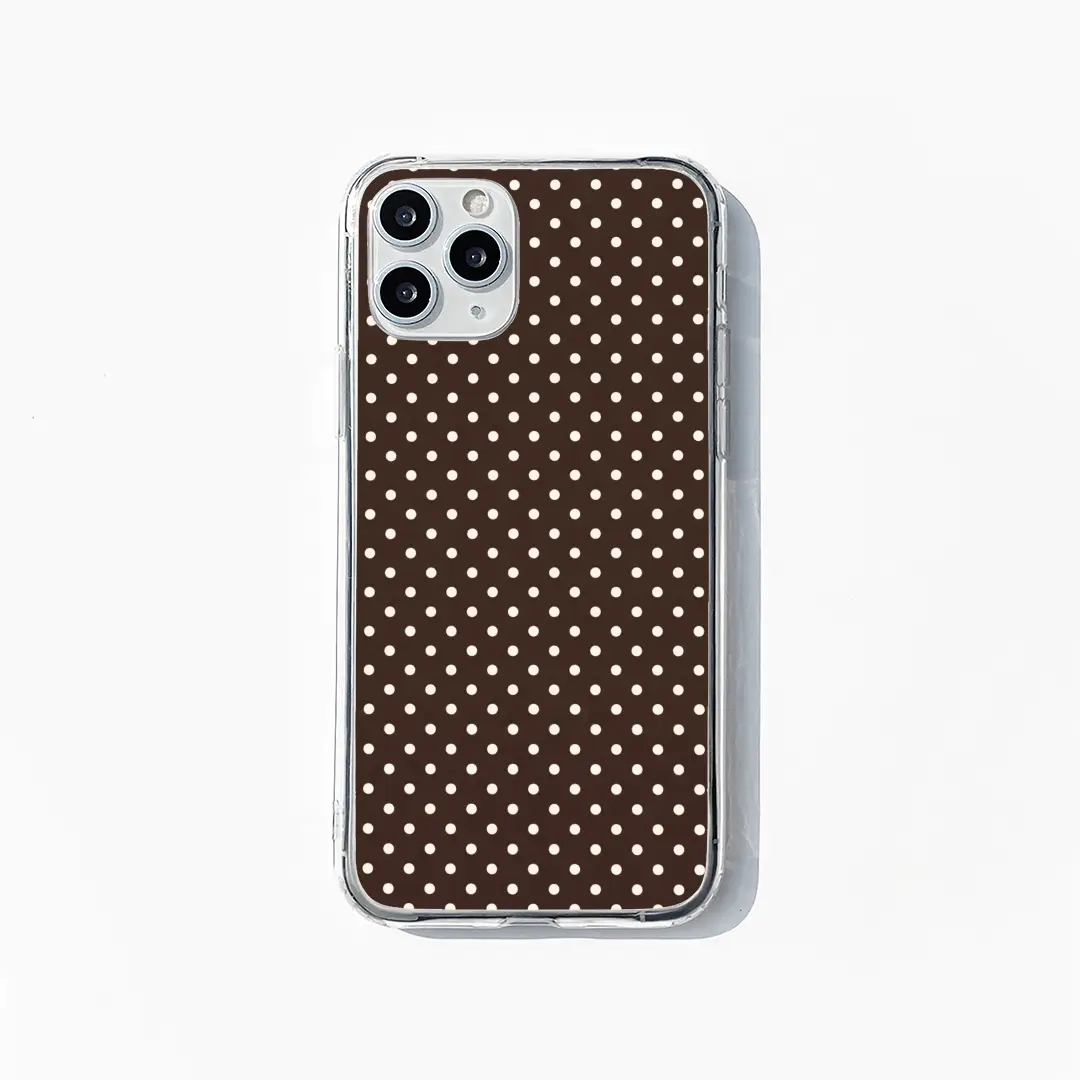 Brown Polka Dots Mobile Case