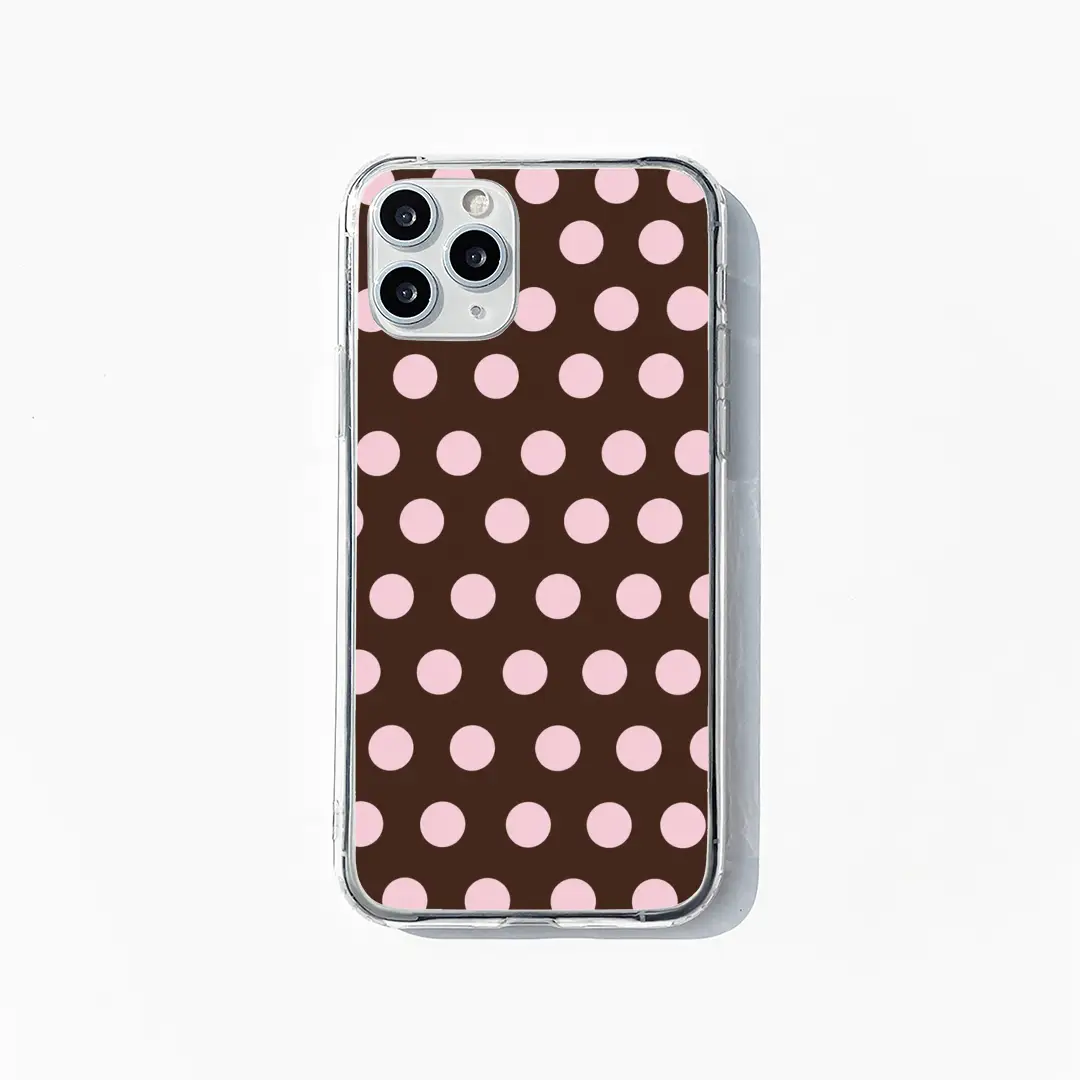 Cocoa Polka Dots Mobile Case