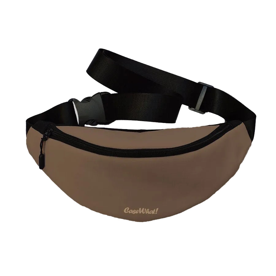 Brown Plain Fanny Pack