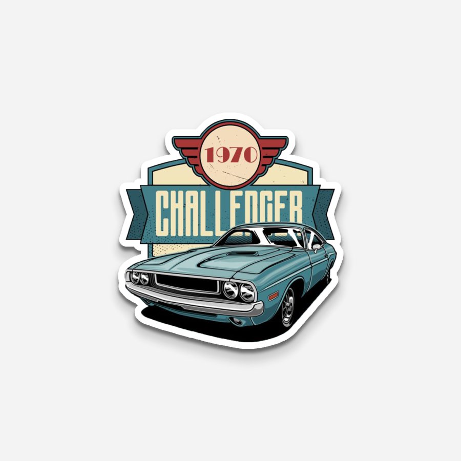 Vintage Challenger Sticker