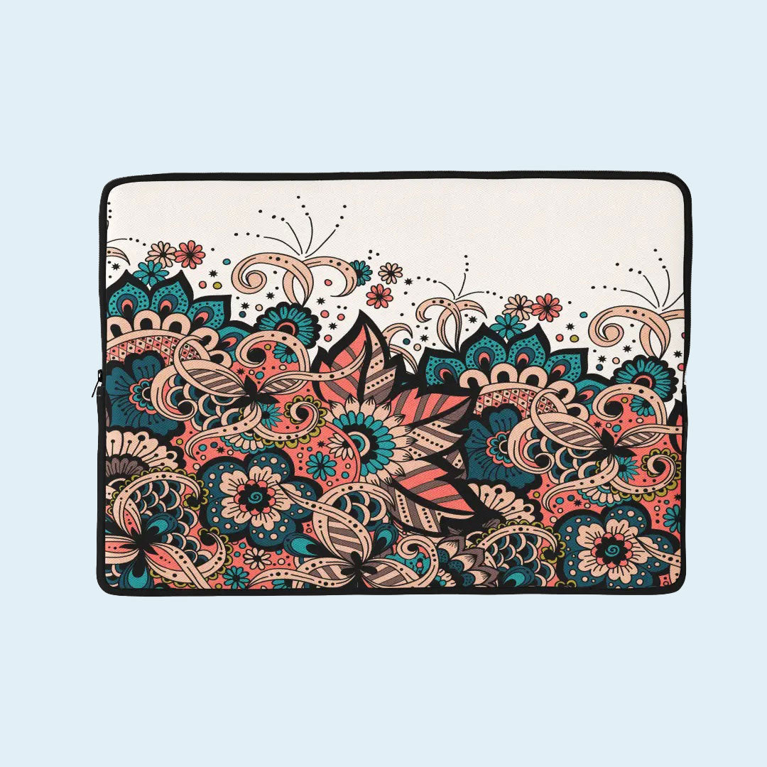 Retro Flower Laptop Sleeve