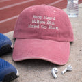 Run Hard Pink Washed Cap