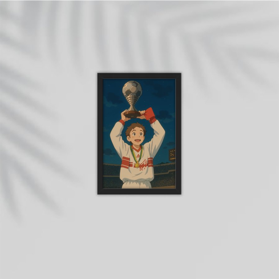Iconic Hazem Emam 2002 Africa Trophy Frame
