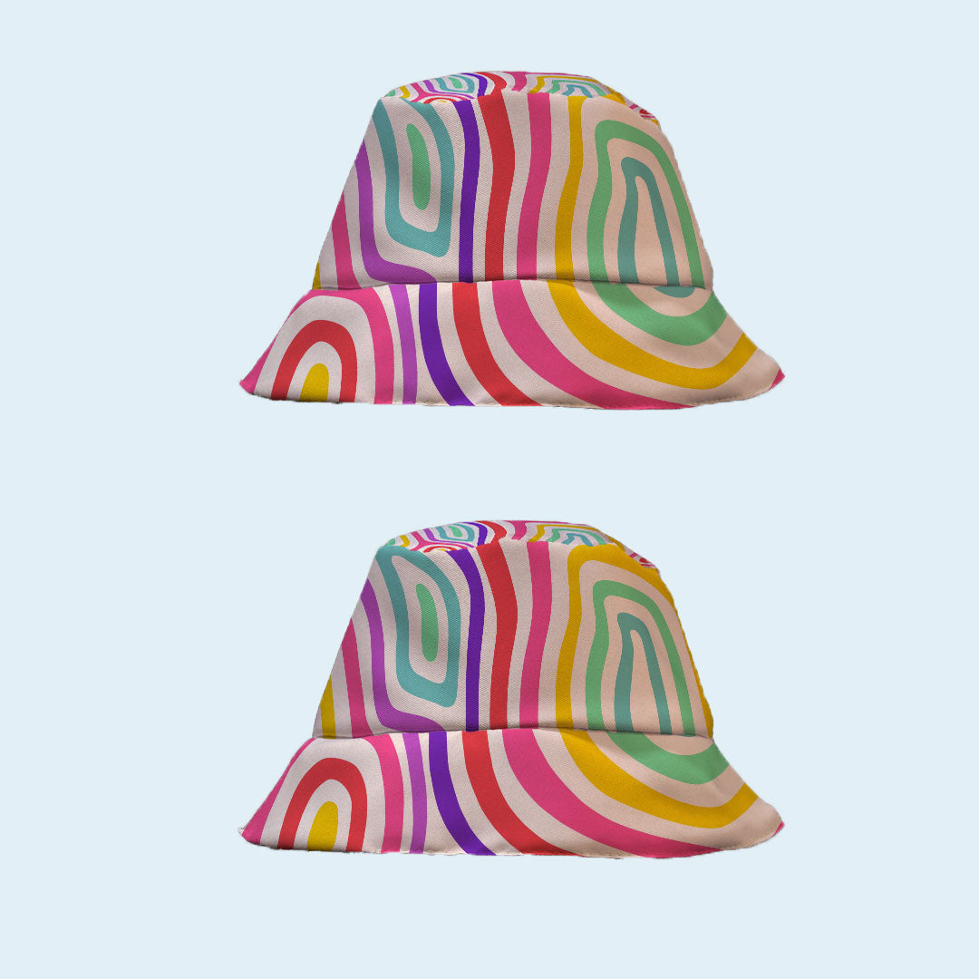 Colored Lines Bucket Hat
